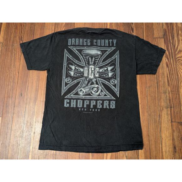 Vintage Orange County Choppers Black Mens Large T-Shirt - Picture 2 of 8